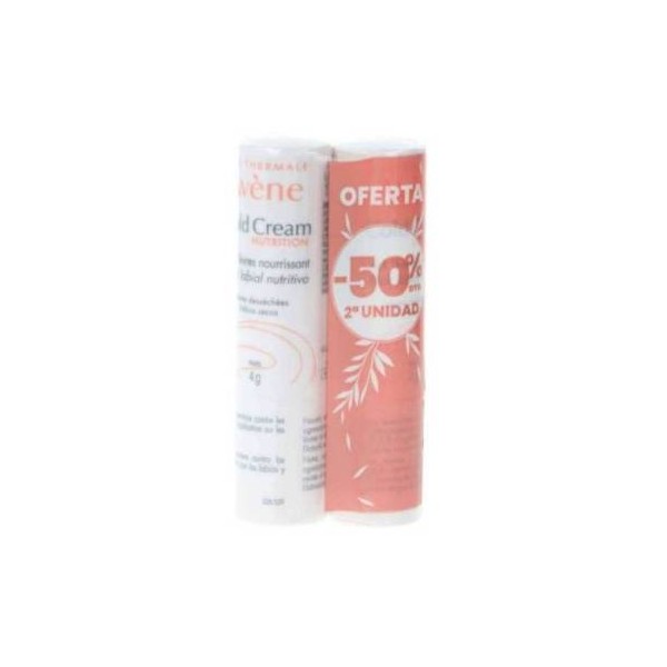 Avene Stick Labial Cold Cream Nutritivo 2x4g Promo