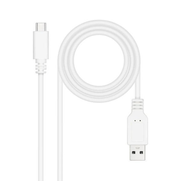 Nanocable cable usb 2.0 3a usb-c-m/m 3m blanco