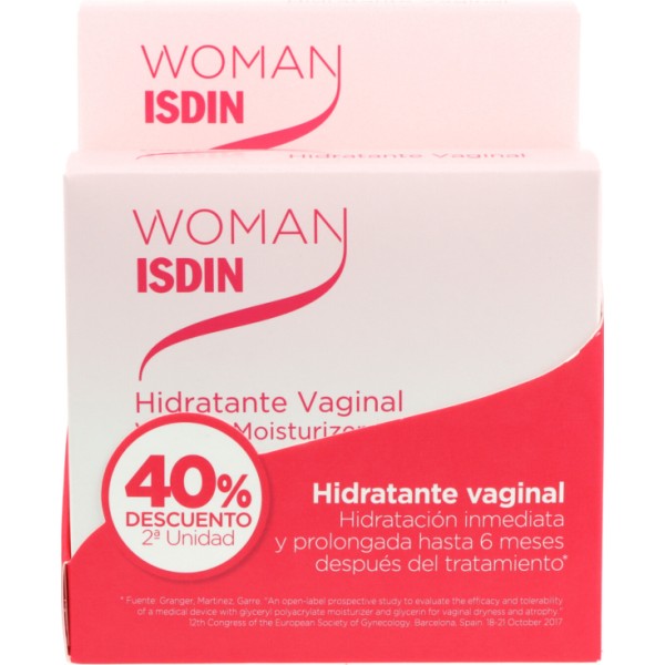 Woman Isdin Hidratante Vaginal 12 Aplicadores X2 Promo