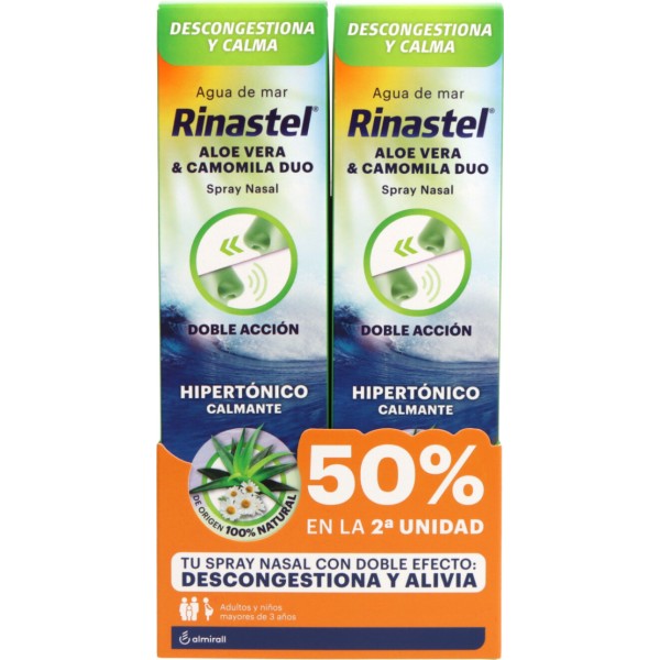 Rinastel Aloe Vera & Camomila 2 Sprays Nasales 125 ml