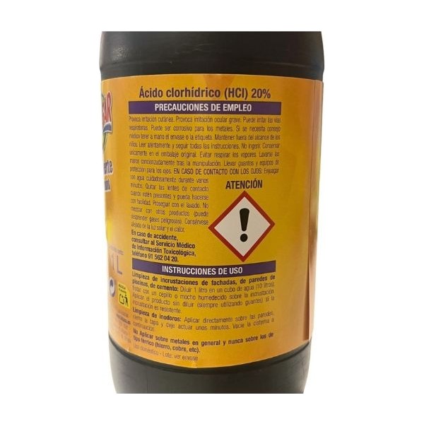 Mihogar Aguafuerte Salfumant 1L – Limpiador desincrustante para baño y azulejos | 5 % dto. código DROGUERIA